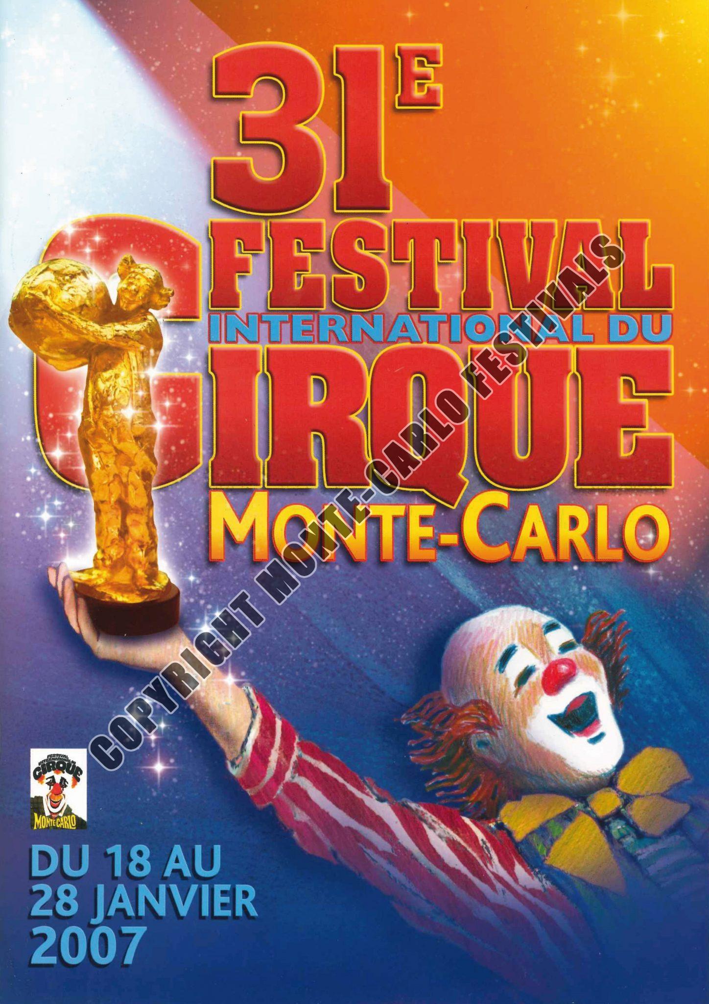 31st Festival International du Cirque de MonteCarlo MonteCarlo Festival